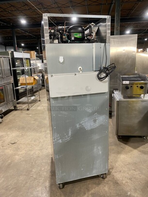 Hoshizaki Commercial Single Door Reach In Cooler! With View Through Door! Poly Drink Racks! Stainless Steel Body! On Casters! Model: CR1SFGECL SN: H50277E 115V 60HZ 1 Phase - Image 3 of 8