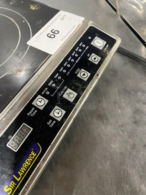 LATE MODEL! 2016 Sir Lawrence Commercial Countertop Electric Powered Single Burner Induction Range! WORKING WHEN REMOVED! Model: SLIN1800 120V 60HZ - Image 5 of 8