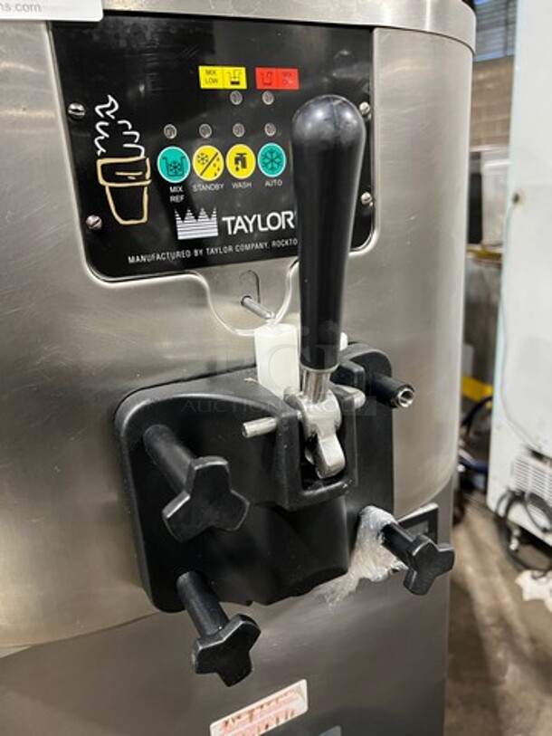 COOL! Taylor Commercial Single Handle Soft Serve Ice Cream Machine! All Stainless Steel! On Casters! Model: C70727 SN: K8102955 208/230V 60HZ 1 Phase - Image 6 of 12