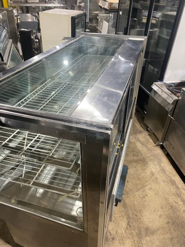 Leader Commercial Refrigerated Bakery/Deli Case! With Slanted Front Glass! With Sliding Rear Access Doors! All Stainless Steel Body! Model: HBK77 SN: PS063232 115V 60HZ 1 Phase - Image 9 of 9