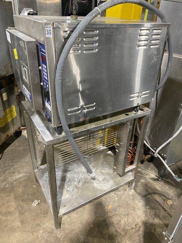 Cleveland Steam Craft Ultra 3 Commercial Electric Powered Single Door Steamer! With Underneath Storage! On Stainless Steel Stand! MODEL 21CET8 SN: WC8509504C01 480V 3PH - Image 2 of 10