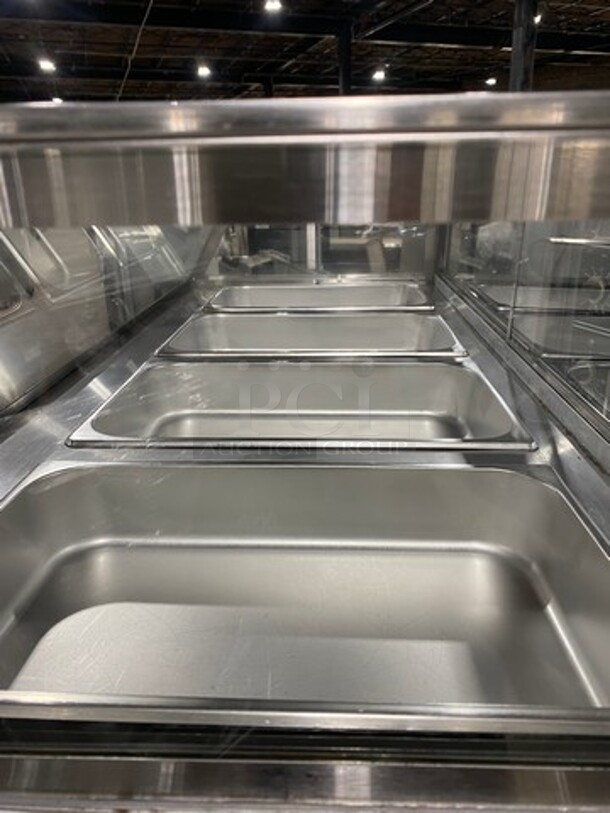 2011 Cool Tech Commercial Refrigerated Deli Display Case Merchandiser! With Slanted Front Glass! With Sliding Rear Access Glass Doors! All Stainless Steel! Model: CMPH48SD SN: 113342 120V - Image 6 of 11