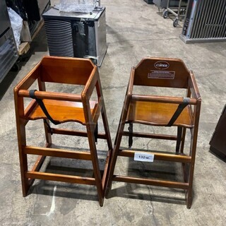 Winco Wooden Highchair! With Child Safety Straps! 2X Your Bid!