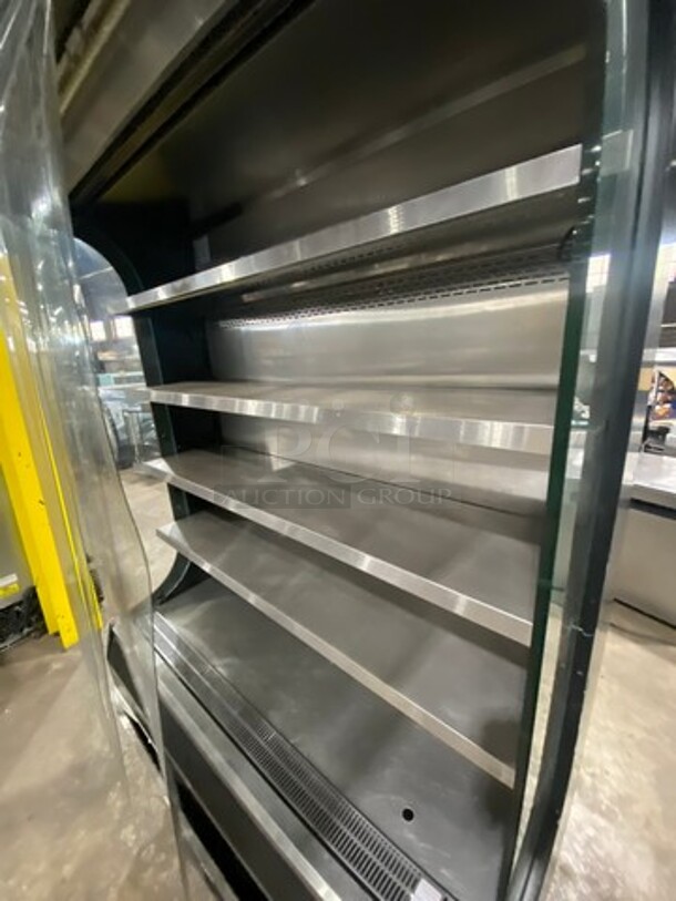 Turbo Air Commercial Refrigerated Open Grab-N-Go Case Merchandiser! With View Through Sides! With Front Cover! All Stainless Steel! Model: TOM50B SN: TOM5017X029 120V 60HZ 1 Phase - Image 5 of 8