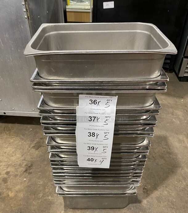 Tarrison Stainless Steel Food Pans! 5x Your Bid!  MODEL TS12PAN 5x Your Bid!