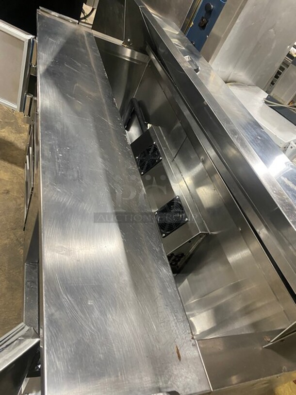 Cool Tech Commercial Refrigerated Sandwich Prep Table! With 2 Door Storage Space Underneath! All Stainless Steel! On Casters! Model: CUST60BM SN: 025719 120V 60HZ 1 Phase - Image 7 of 9