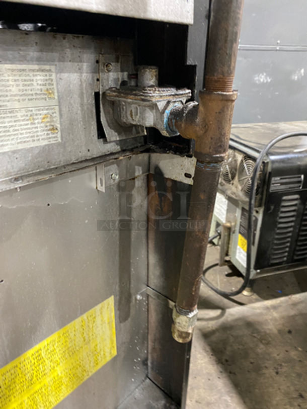 WOW! Garland Commercial Natural Gas Powered 6 Burner Stove! With Oven Underneath! Metal Oven Racks! With Raised Backsplash! With Salamander! All Stainless Steel! On Legs! - Image 10 of 10