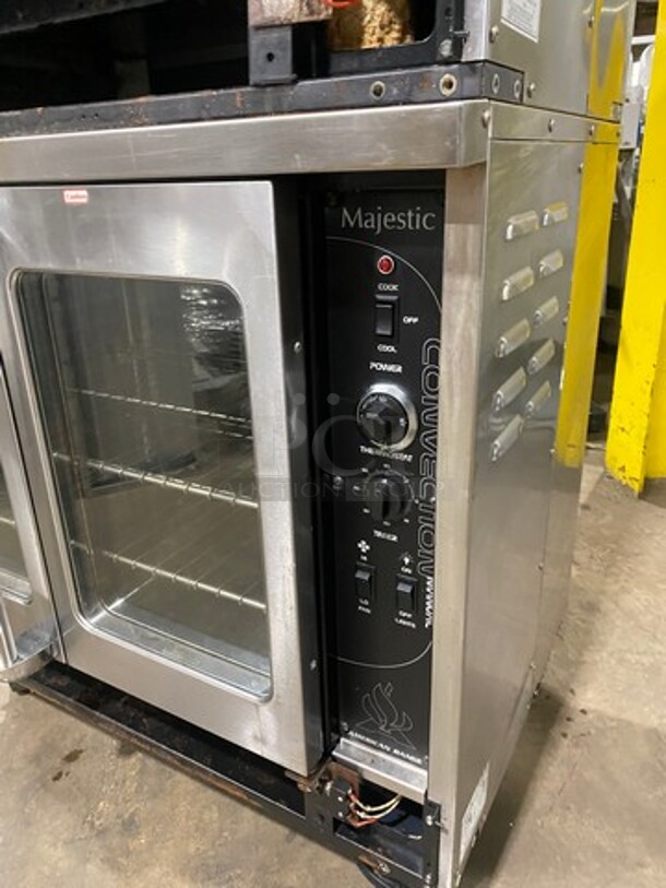 American Range Commercial Electric Powered Double Deck Convection Oven! Majestic Series! With View Through Doors! With Metal Oven Racks! All Stainless Steel! Model MSDE2GG Serial 150602049! 208V 1/3Phase! On Casters! 2 X Your Bid Makes One Unit! - Image 8 of 10