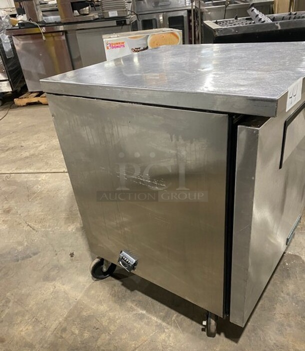 True Commercial Single Door Lowboy/Worktop Freezer! All Stainless Steel! On Casters! Model: TUC27FHC SN: 10085665! 115V 60HZ 1 Phase! - Image 2 of 7