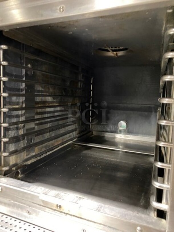 Sweet! 2014 Market Forge Commercial Natural Gas Powered Double Deck Convection  Steamer Cabinet! All Stainless Steel! On Legs! 2x Your Bid Makes One Unit! Model: SIRIUS II-6! - Image 6 of 12