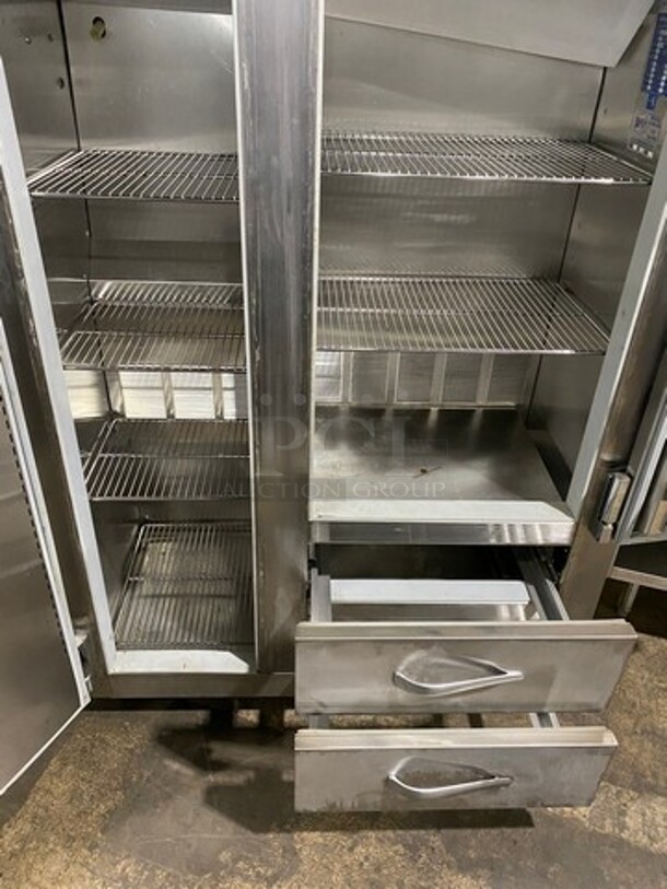 WOW! Traulsen Commercial 2 Door And 2 Drawer Reach In Cooler! With Racks! All Stainless Steel! Model: ERS48DT SN: M655400J92 115V 60HZ 1 Phase - Image 5 of 11
