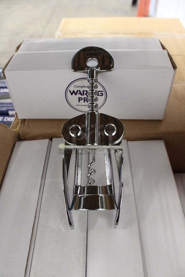12 BRAND NEW IN BOX! Waring Pro Stainless Steel Corkscrews. 2.5x2x7.5. 12 Times Your Bid!