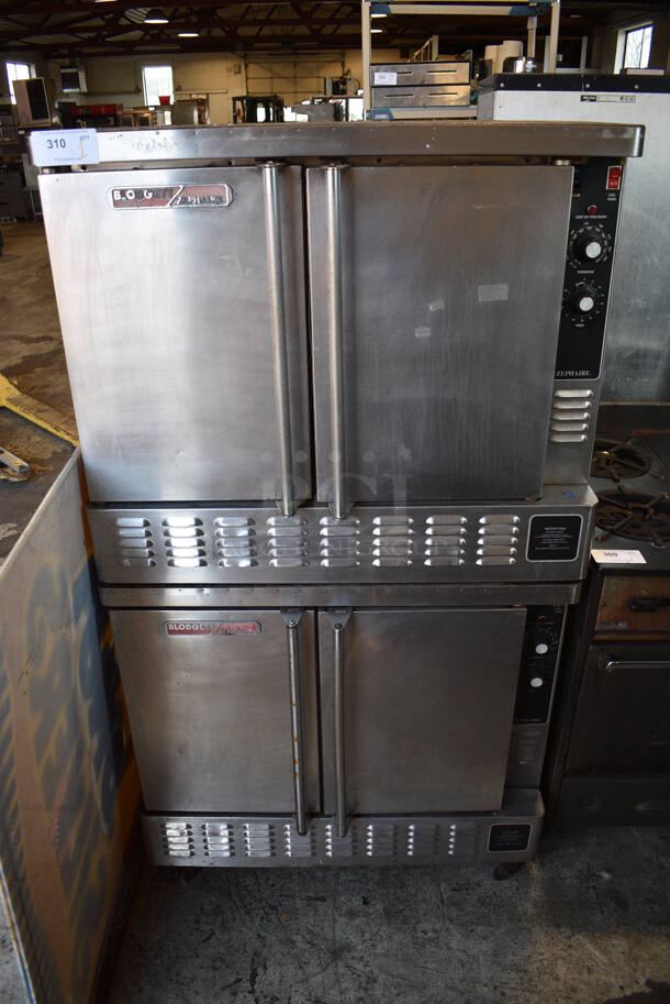 2 Blodgett Zephaire Stainless Steel Commercial Propane Gas Powered Full Size Convection Ovens w/ Solid Doors, Metal Oven Racks and Thermostatic Controls. 38x39x68.5. 2 Times Your Bid! - Image 1 of 8