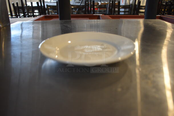 36 BRAND NEW! White Ceramic Plates. 7x7x0.5. 36 Times Your Bid!