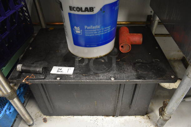 Black Grease Trap. 29x20x15. BUYER MUST REMOVE. (kitchen) - Image 1 of 4