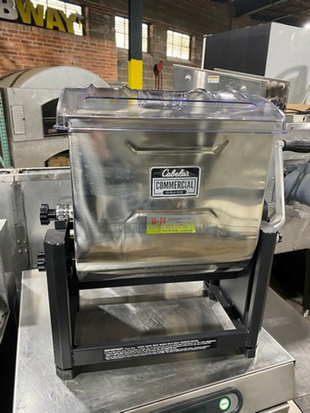 WOW!  Late Model! Cabelas Commercial 50LBS Countertop Meat Mixer/Seasoning Machine! All Stainless Steel! - Image 4 of 8