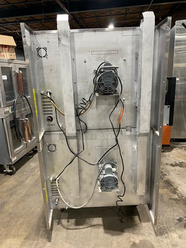 Alto Shaam Commercial Natural Gas Powered Double Deck Convection Oven! With Metal Racks! Solid Stainless Steel! 2x Your Bid Makes One Unit! On Commercial Casters!  - Image 3 of 10