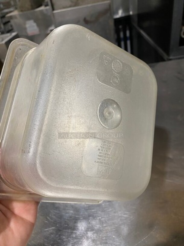 ALL ONE MONEY! Thunder Group Clear Poly 1/6x4" Food Containers! - Image 5 of 6