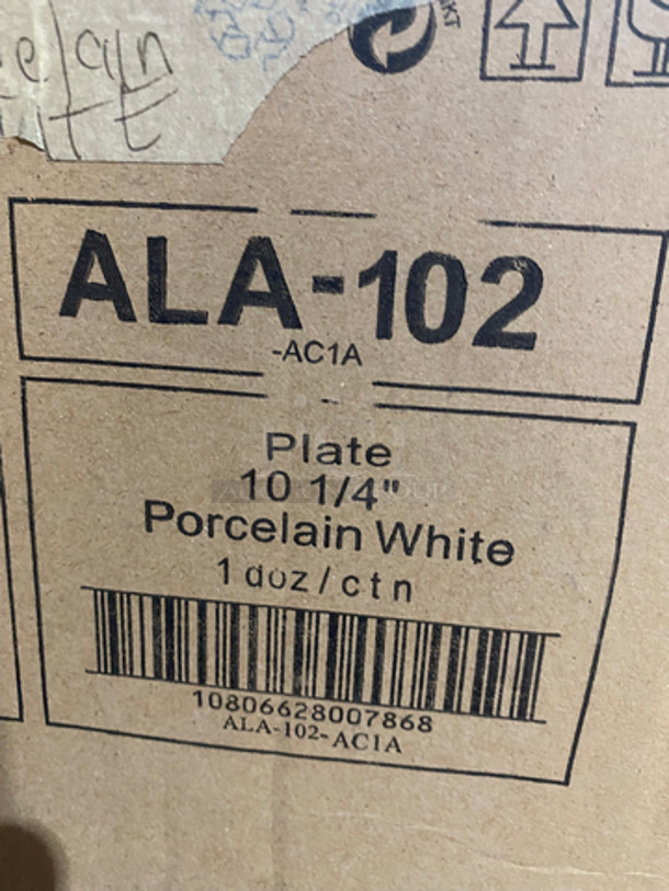 NEW! IN THE BOX! Tuxton 10" White Porcelain Plates! 3x Your Bid! - Image 2 of 9