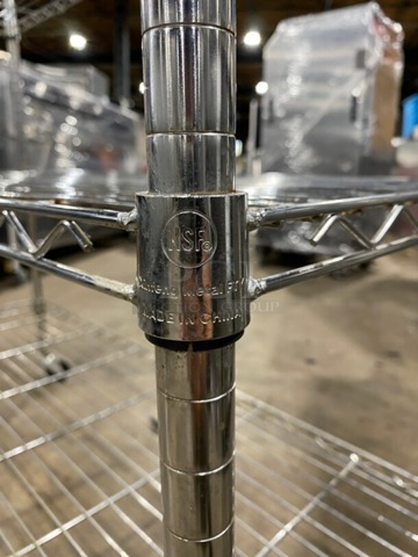 Commercial Metal 6 Tier Shelf! On Casters! BUYER MUST DISMANTLE! PCI CANNOT DISMANTLE FOR SHIPPING! PLEASE CONSIDER FREIGHT CHARGES! - Image 7 of 7