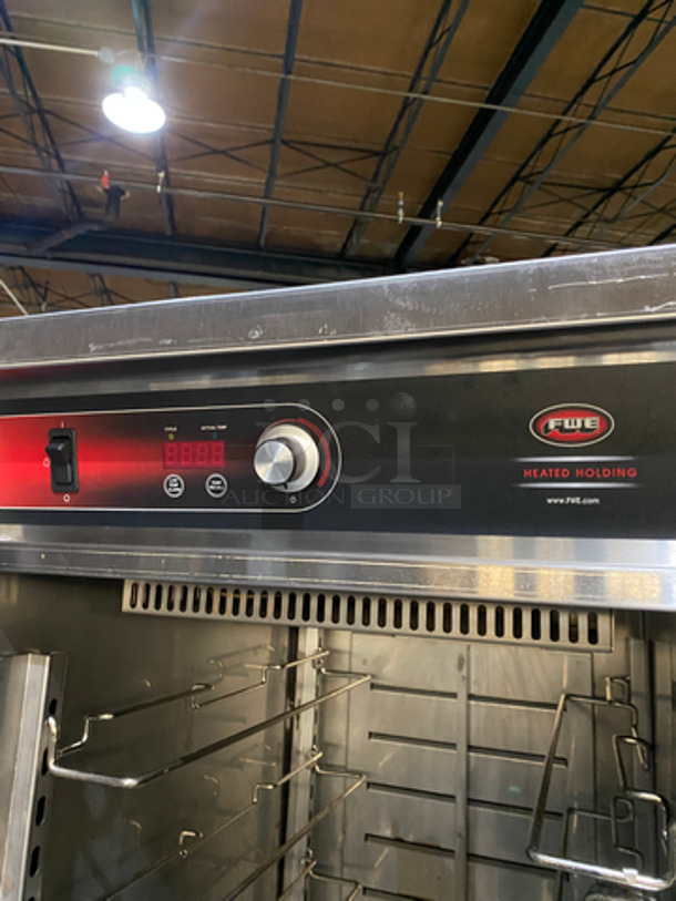 SWEET! FWE Electric Powered Food Warming Cabinet! With Solid Split Door! With Metal Racks! All Stainless Steel! On Casters! Model: TST16CHP SN: 207102601 120V 60HZ 1 Phase - Image 6 of 8