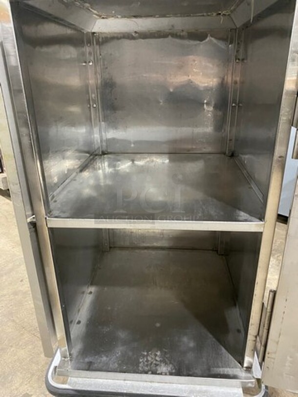 2013 Jones Zylon Commercial Single Door Dry Food Transport Cart! All Stainless Steel! On Casters! Model: ETCUA7 SN: 133831202 - Image 5 of 9