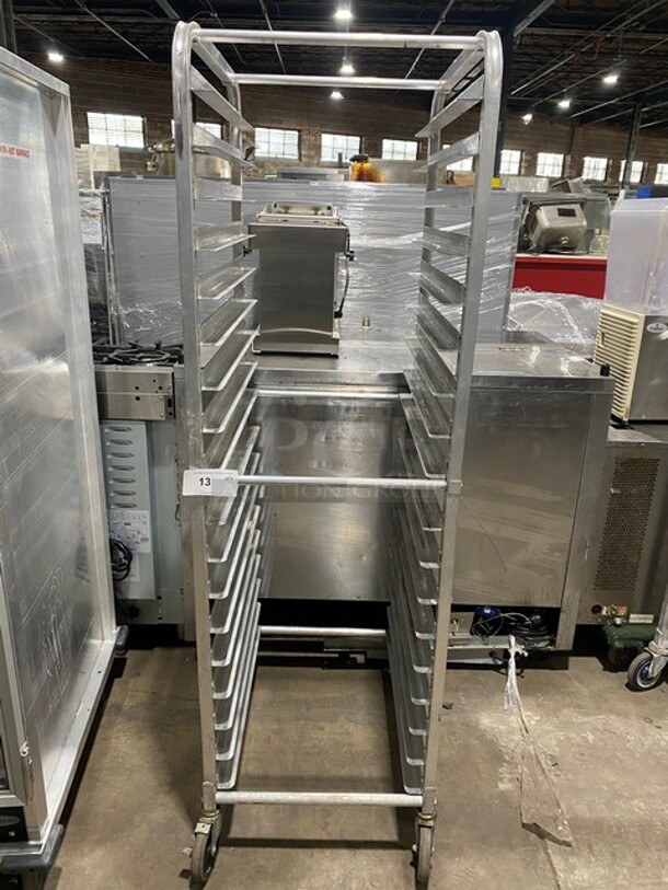 Metal Commercial Pan Transport Rack on Commercial Casters! - Image 1 of 5
