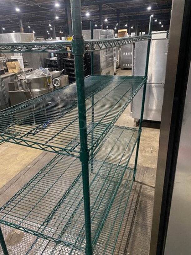 Metro 4 Tier Shelf! On Legs! BUYER MUST DISMANTLE! PCI CANNOT DISMANTLE FOR SHIPPING! PLEASE CONSIDER FREIGHT CHARGES! - Image 3 of 8