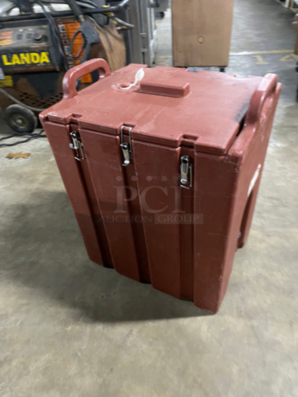 Cambro Insulated Beverage Dispenser/ Holder! With Side Handles! With Lid! - Image 3 of 6