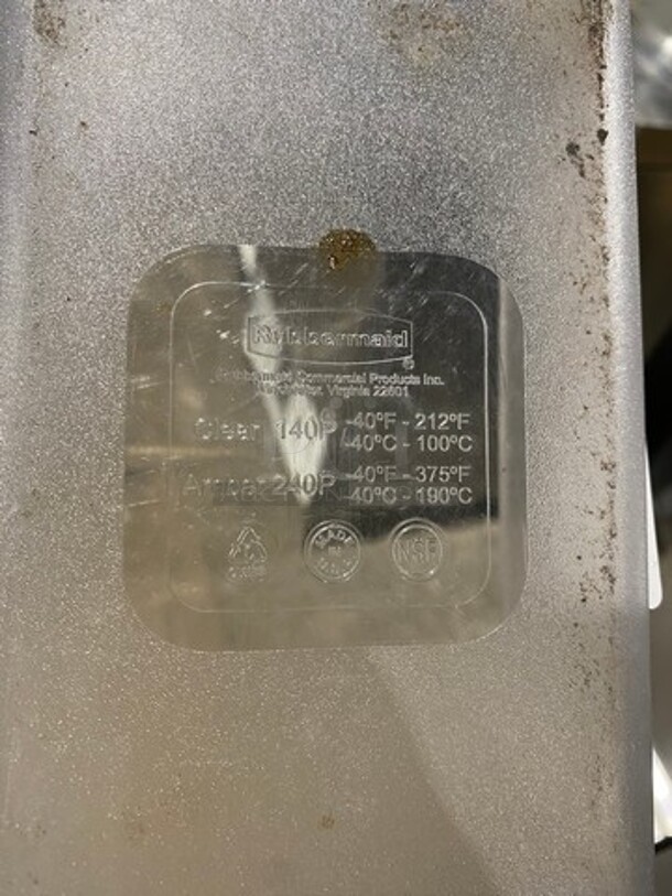 ALL ONE MONEY! Rubbermaid Clear Poly 2/4x4" Food Containers! - Image 6 of 6