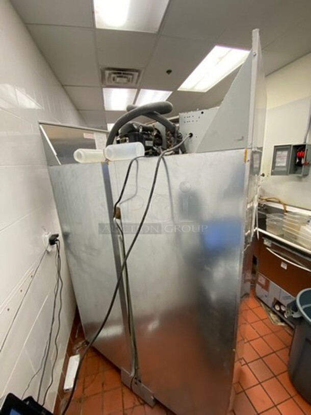 Continental Commercial 2 Door Reach In Cooler! With Poly Coated Racks! All Stainless Steel! On Casters! WORKING WHEN REMOVED! Model: 2RS SN: 15836969 115V 60HZ 1 Phase - Image 3 of 8