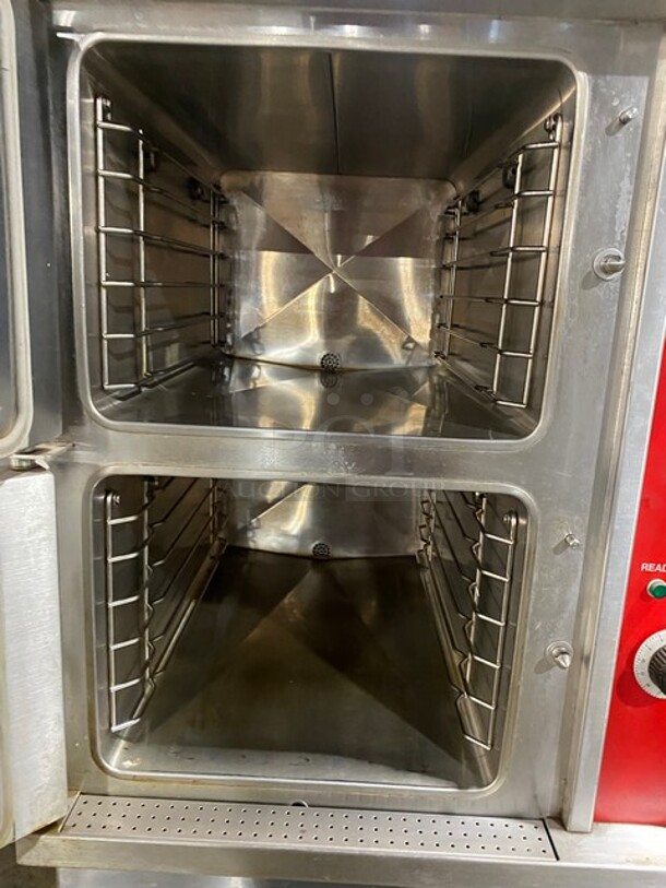 Vulcan Commercial Electric Powered Dual Cabinet Steamer! All Stainless Steel! On Legs! Model: VSX24E SN: 271095042! 208V 50/60HZ 1 Phase! - Image 5 of 10