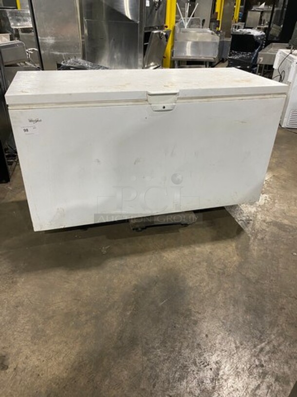 Whirlpool Commercial Reach Down Chest Freezer! With Hinged Top Lid! Model: WZC3122DW00 SN: U44005713 115V - Image 1 of 10