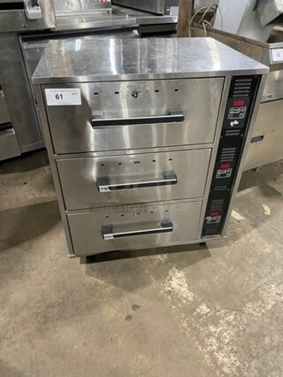 STAR 3 Drawer Warmer! All Stainless Steel! On Legs! Individual drawer controls! Model SDW3C!