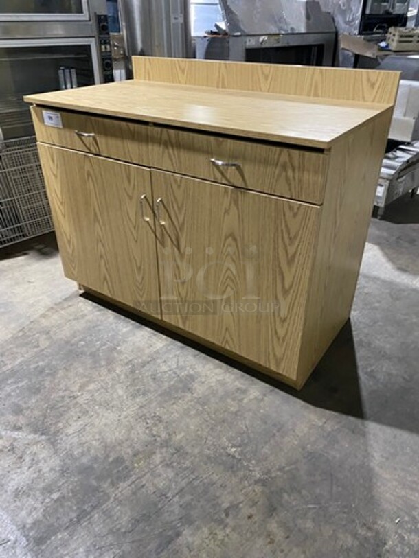 Custom Made Work Top Cabinet! With 2 Drawer And 2 Door Storage Space Underneath! - Image 7 of 8