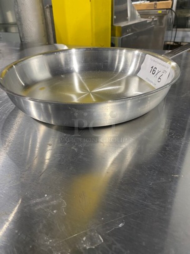 NEW! Winco Stainless Steel 12" Frying Pans! With Cool Touch Handles! 6x Your Bid! - Image 3 of 6