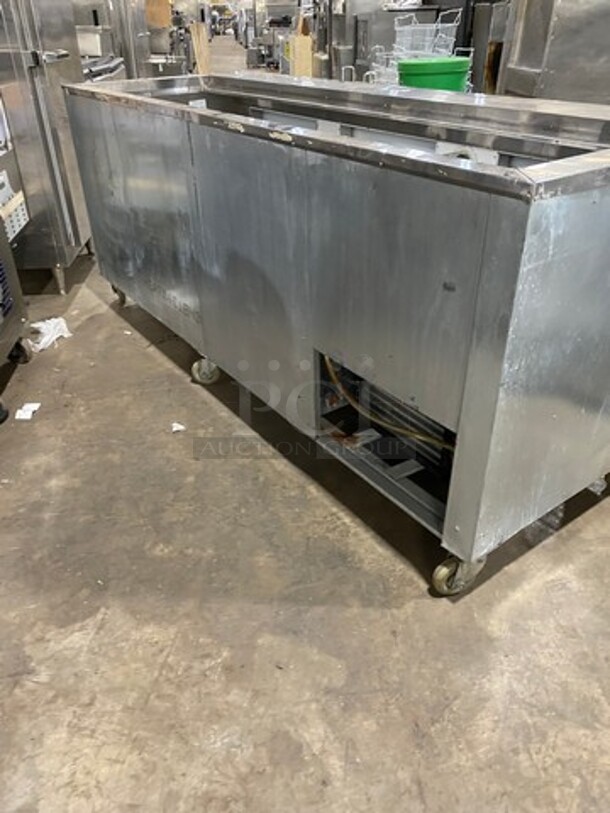 CoolTech 84' Refrigerated All Stainless Steel Prep Table! With Storage Space Underneath! On Casters!
Model CMPH-84BMO Serial 71418 120V/60Hz/ - Image 4 of 8