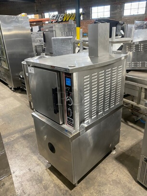 Market Forge Commercial Natural Gas Powered Single Cabinet Steamer! All Stainless Steel! On Legs! Model: ETP5G SN: 7623611CC5517 - Image 7 of 11