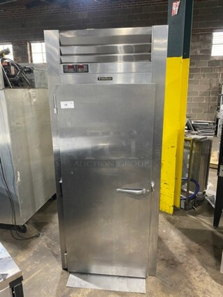 Traulsen Commercial Single Door Roll In Rack Dough Retarder Cooler! All Stainless Steel! With Rack! Model: RPP132LFHS SN: T173241J11 115V 60HZ 1 Phase 
