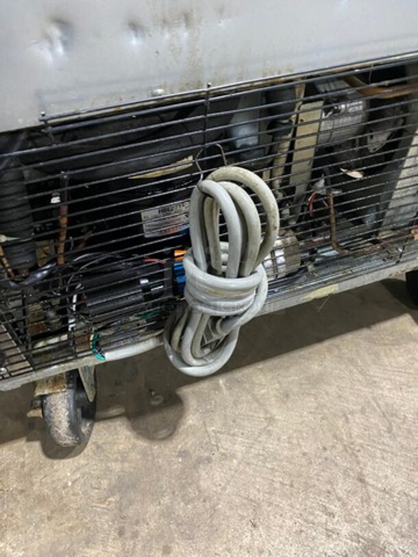 Turbo Air Commercial Refrigerated Sandwich Prep Table! With Commercial Cutting Board! With Single Door Storage Space Underneath! All Stainless Steel! On Casters! Model: TST28SD SN: S208406000 115V 60HZ 1 Phase - Image 10 of 10