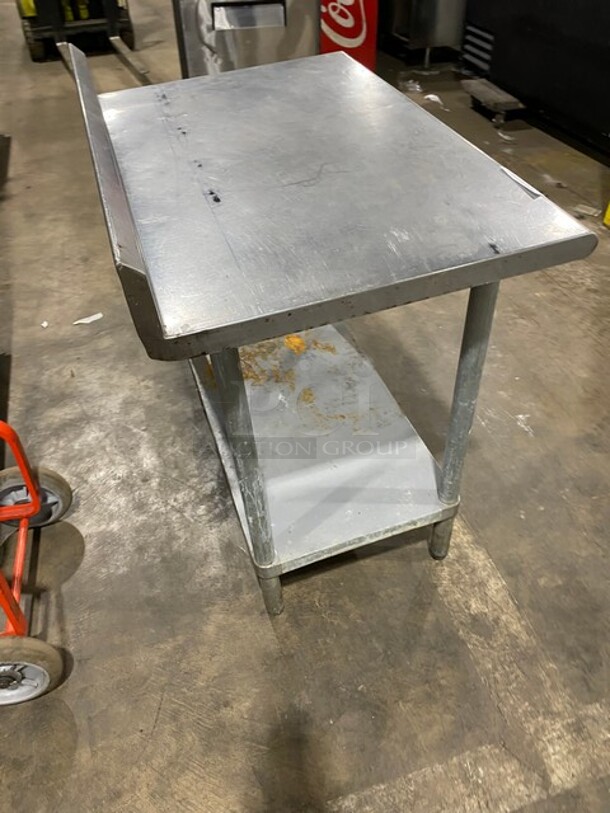 All Stainless Steel Prep/Work Table With Back Splash!  - Image 4 of 4