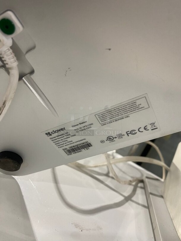 Clover POS Monitor System! With Clover Receipt Printer/Credit Card Reader! With Metal Cash Drawer! Model C500! - Image 7 of 8