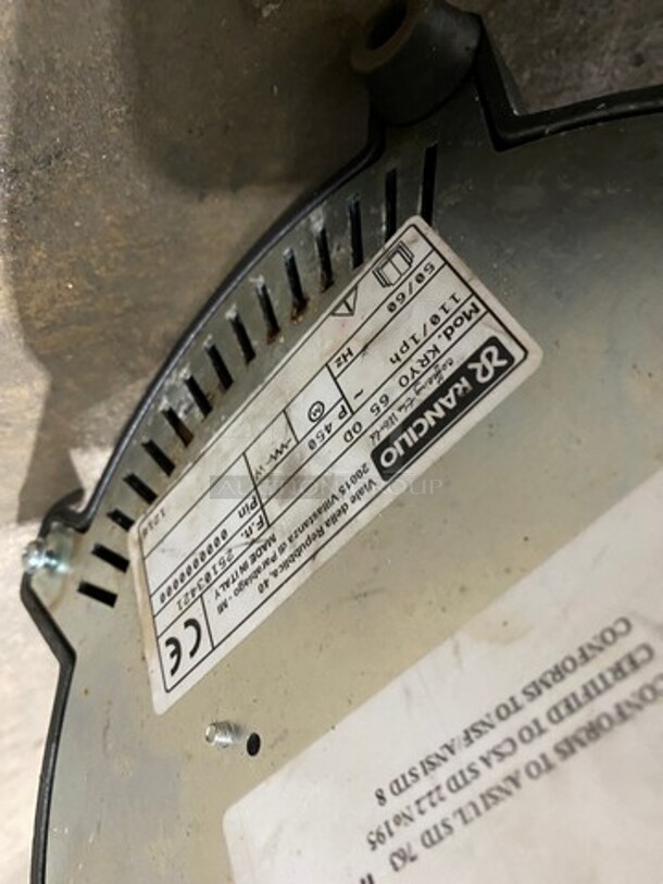 Rancilio Commercial Countertop Espresso/ Coffee Bean Grinder! Model: KRYO65OD SN: 25103421 110V 60HZ 1 Phase - Image 7 of 8