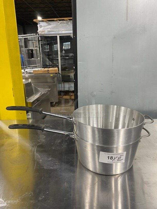 NEW! Vollrath Aluminum Saucepans! With Cool Touch Handles! 2x Your Bid! - Image 1 of 5