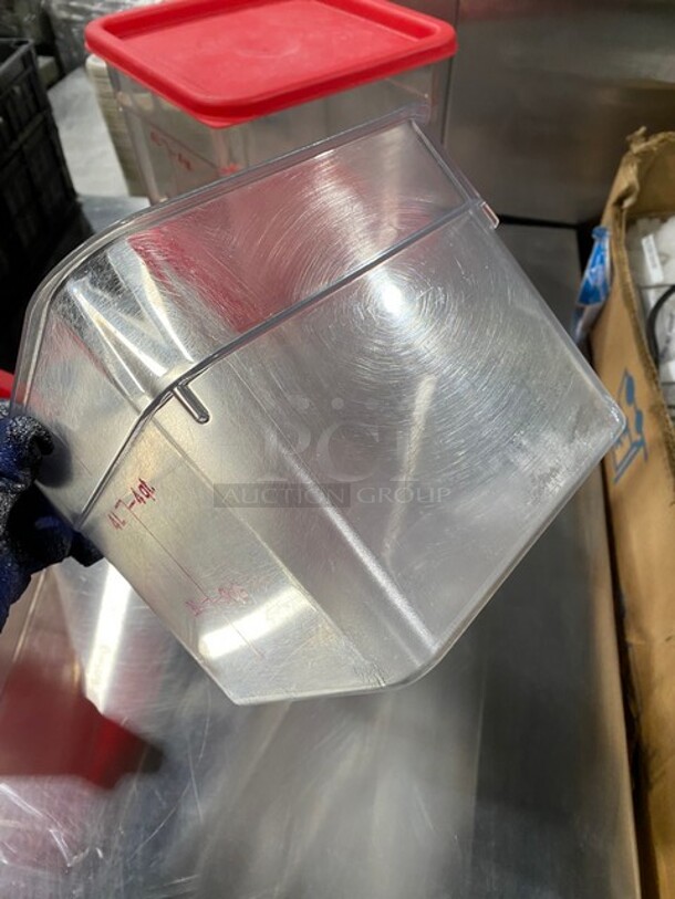 Cambro 6Qt Polypropylene Square Food Storage Containers! 4x Your Bid! - Image 4 of 9