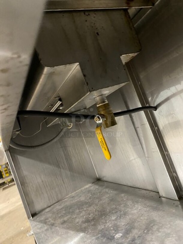 WIN Commercial Heated Food/ Soup Serving Steam Table Station! With Round Pan Adapter! With Storage Space Underneath! All Stainless Steel! On Casters! Model: WBHT100 SN: N0JA72125 208V 60HZ 1 Phase - Image 10 of 11