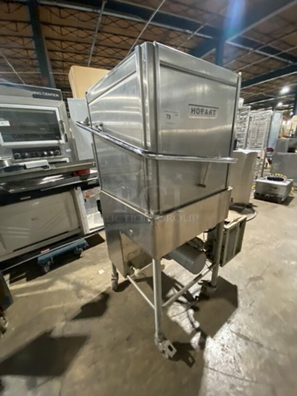 Hobart Commercial Pass-Through Dishwasher! All Stainless Steel! On Casters! Model: AM14C SN: 12102211CF 200/230V 60Hz 3 Phase - Image 10 of 10