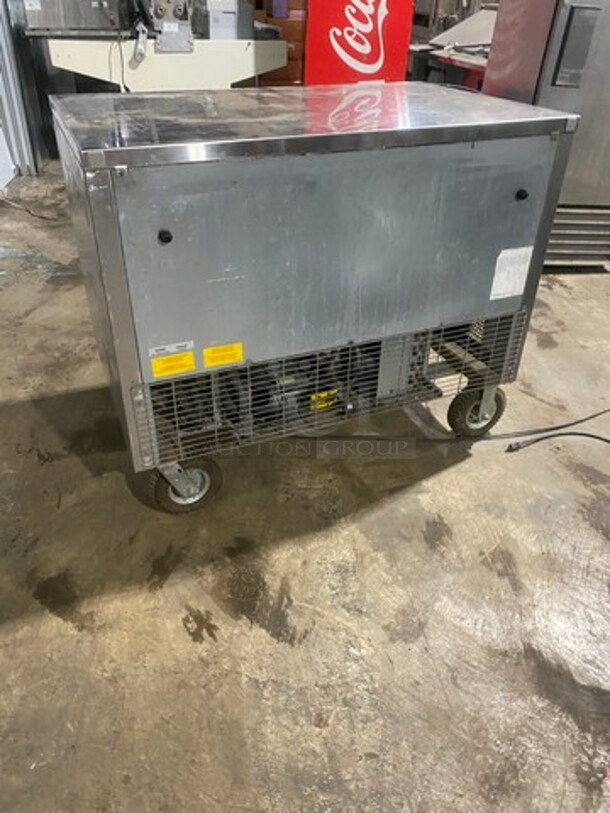 Edesa Commercial 2 Door Lowboy/Worktop Cooler! All Stainless Steel! On Casters! Model: EDUR48 SN: 13060282M 115V 60HZ 1 Phase - Image 3 of 8