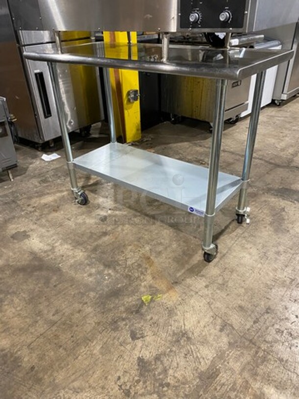 AMAZING! LATE MODEL! Vollrath Commercial Countertop Electric Powered Conveyor Pizza/ Baking Oven! On Legs! On Equipment Stand! With Storage Space Underneath! All Stainless Steel! On Casters! Model: JPO18 SN: L06001389542001 240V! WORKING WHEN REMOVED! - Image 9 of 10