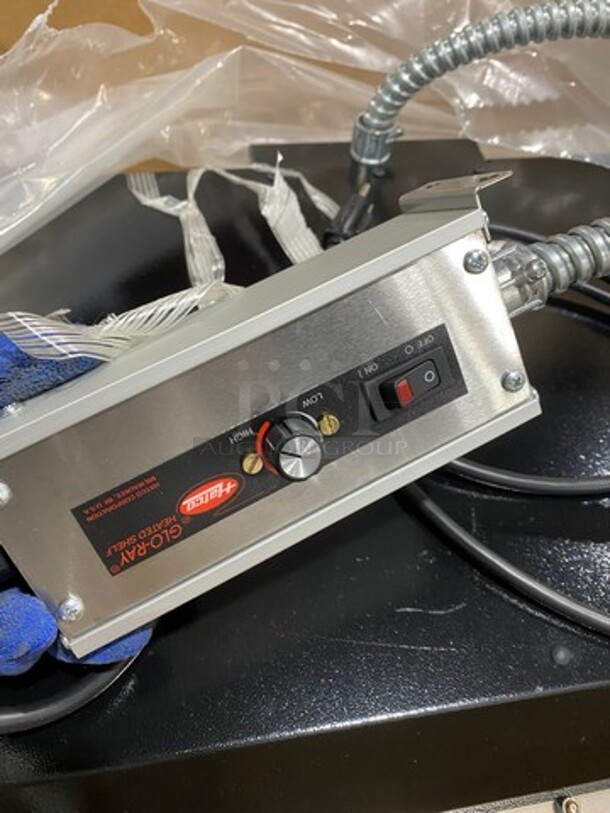 AWESOME! BRAND NEW! IN THE BOX! Hatco Commercial Countertop Electric Powered Glo Ray Black Glass Heated Shelf! - Image 5 of 6